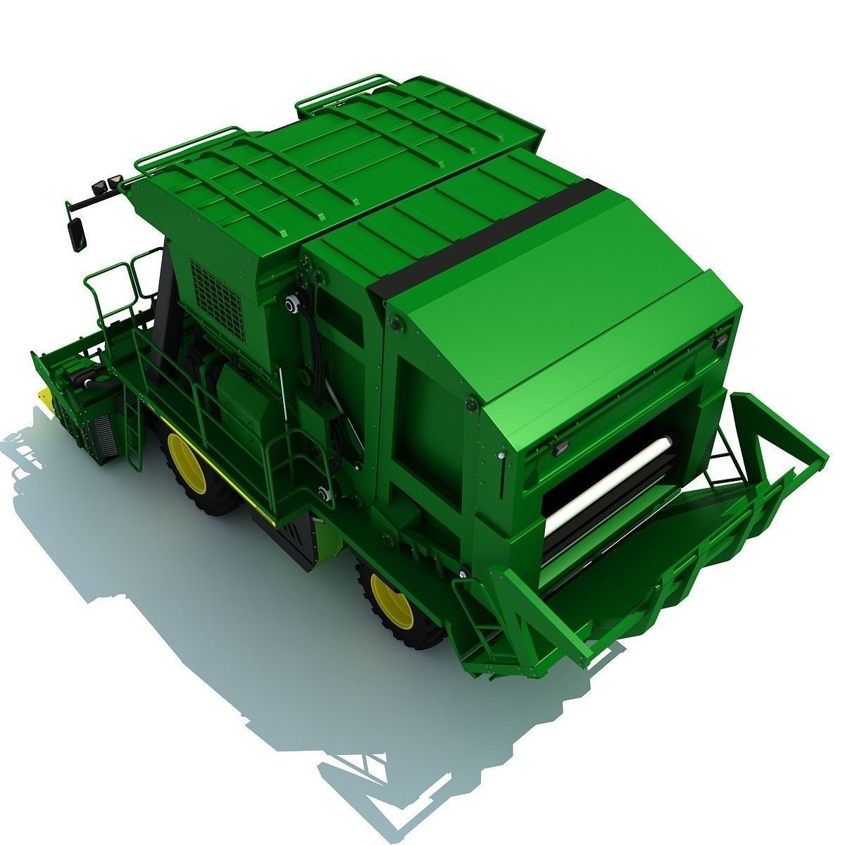 Collection of Green 2 Combines 3D model_11