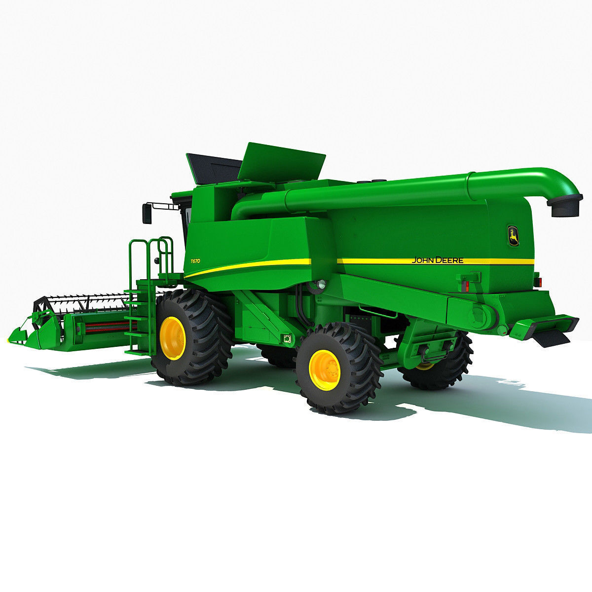 Collection of Green 2 Combines 3D model_17