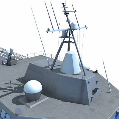 Collection of US Navy Ships V3 3D model_41