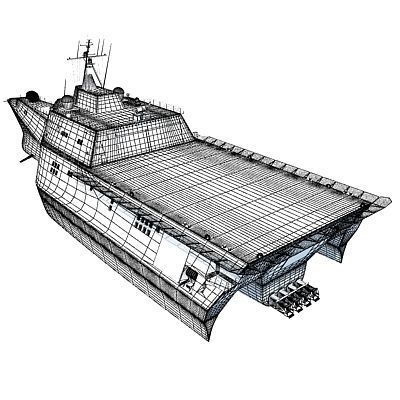 Collection of US Navy Ships V3 3D model_72