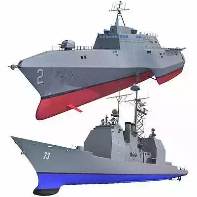 Collection of US Navy Ships V3 3D model