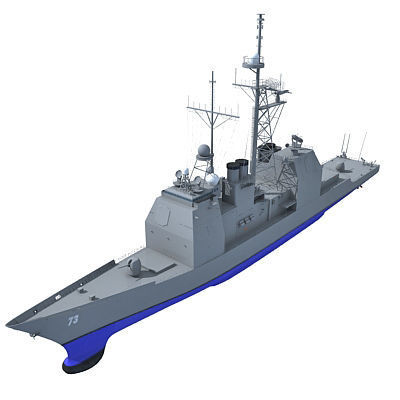 Collection of US Navy Ships V3 3D model_13