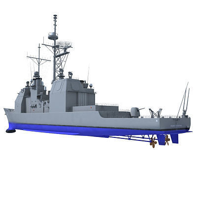 Collection of US Navy Ships V3 3D model_3