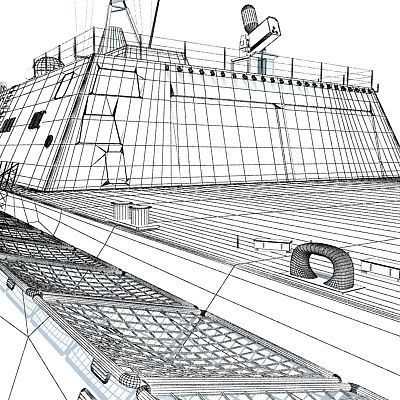 Collection of US Navy Ships V3 3D model_33