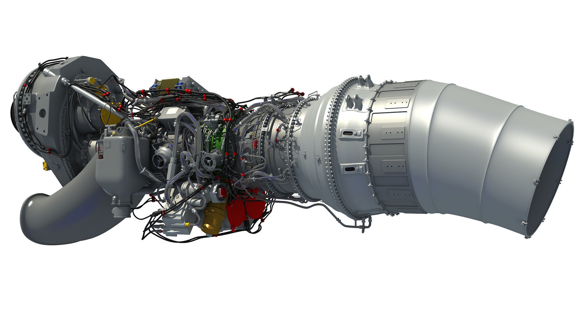 Set of Turboprop Engines 3D model_42