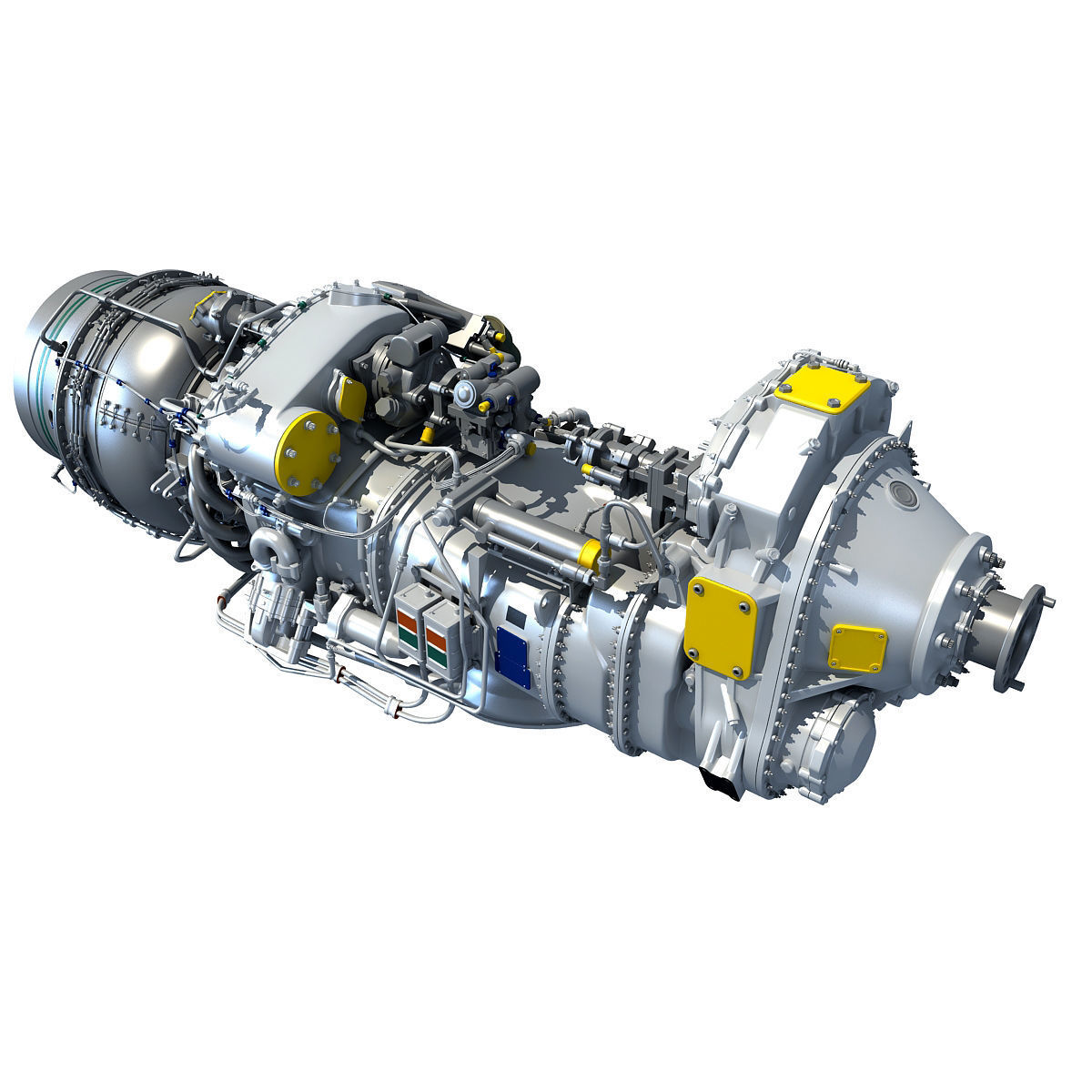 Set of Turboprop Engines 3D model_43
