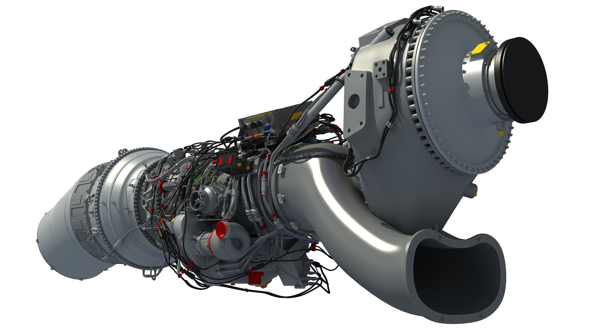 Set of Turboprop Engines 3D model_15