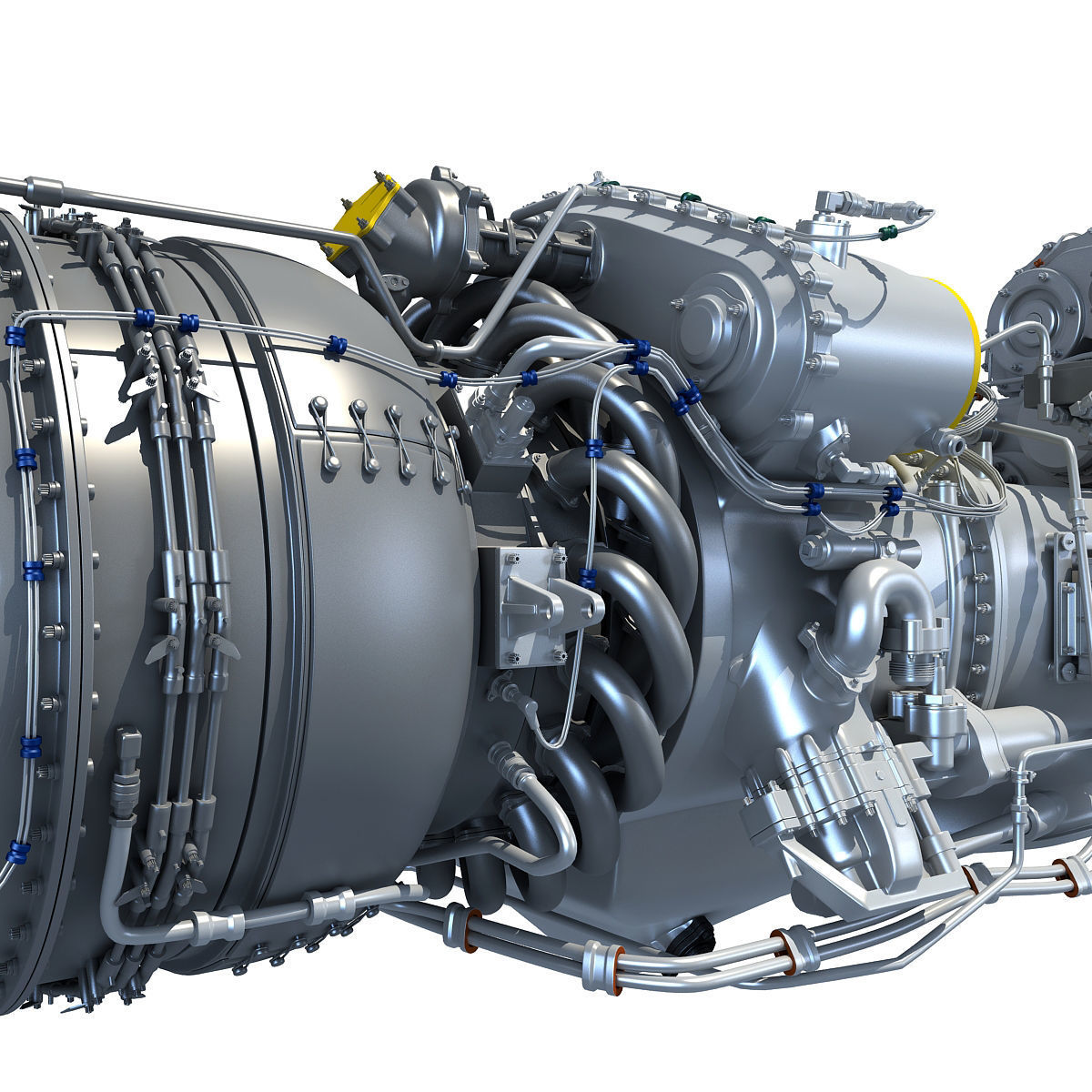 Set of Turboprop Engines 3D model_34