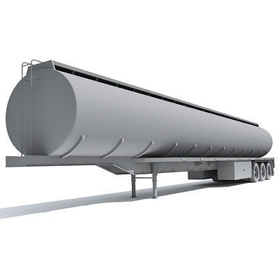 Detailed to texture Tanker Trailer 10 3D model_1