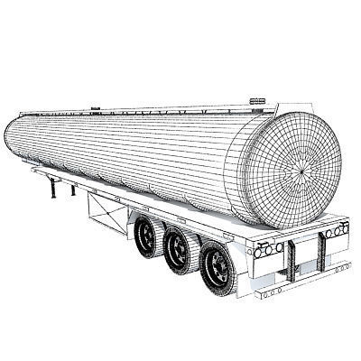Detailed to texture Tanker Trailer 10 3D model_5