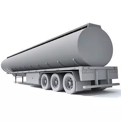Detailed to texture Tanker Trailer 10 3D model_0