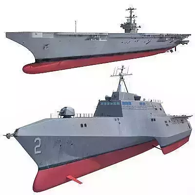 Collection of 2 US Navy Ships  3D model