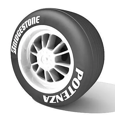 Potenza Bridgestone tire 3D model