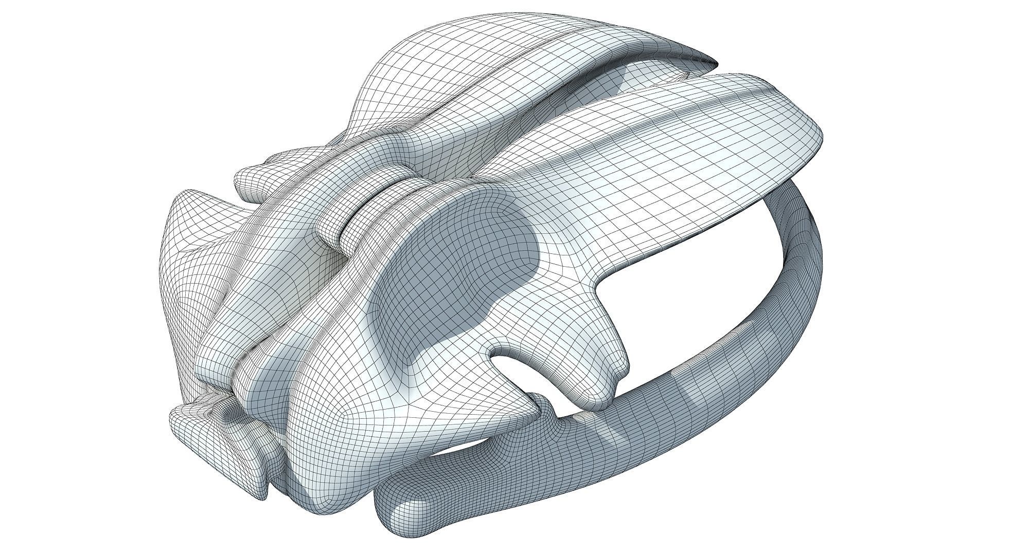 Detailed Whale Skull 3D model_10