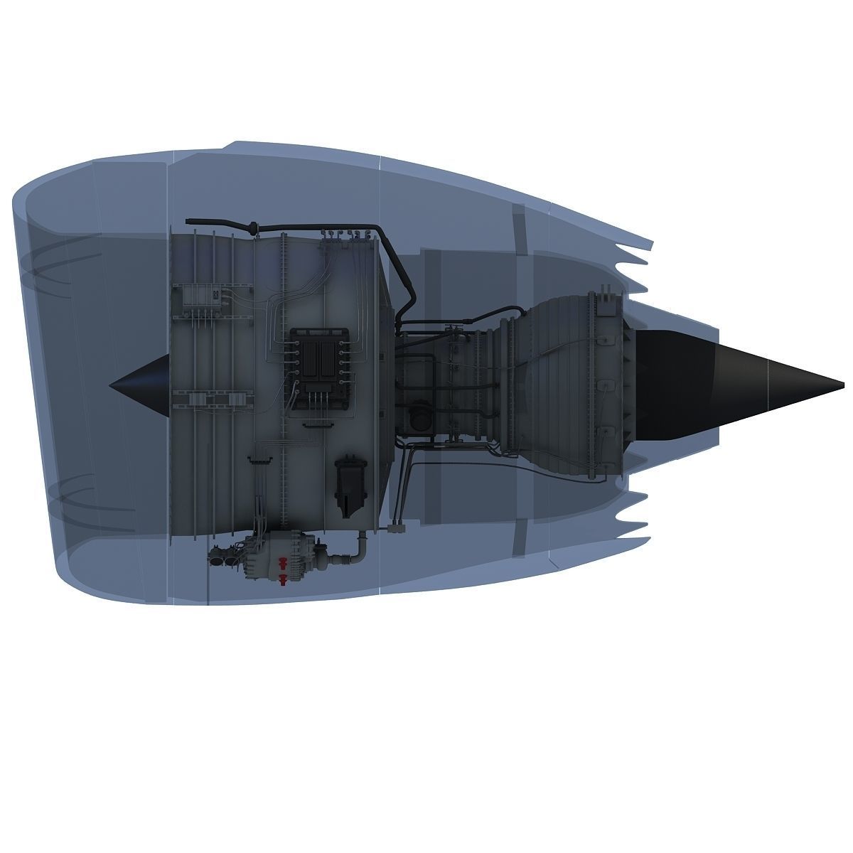 Turbofan Aircraft Engines Collection 3D model_2