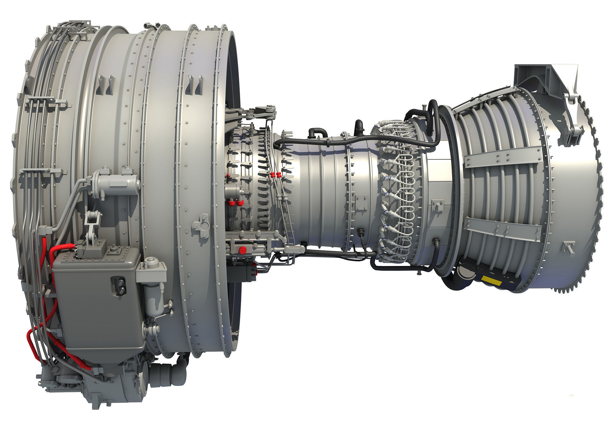 Turbofan Aircraft Engines Collection 3D model_7