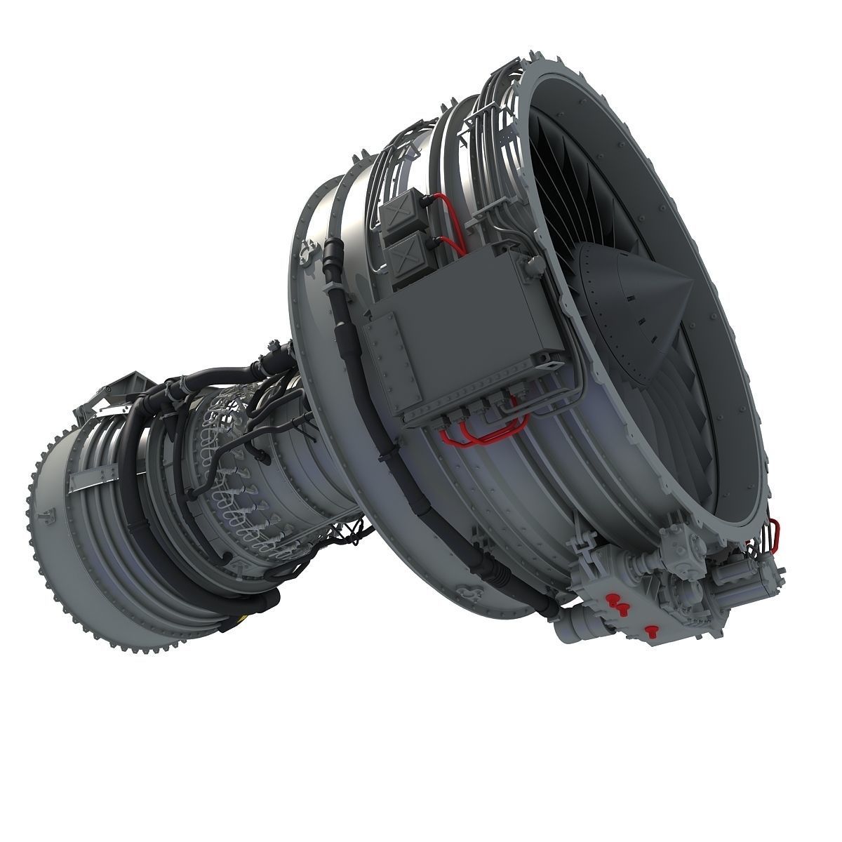 Turbofan Aircraft Engines Collection 3D model_48