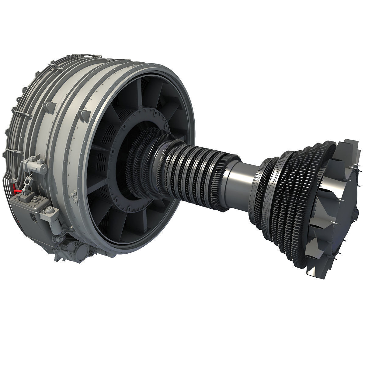 Turbofan Aircraft Engines Collection 3D model_13