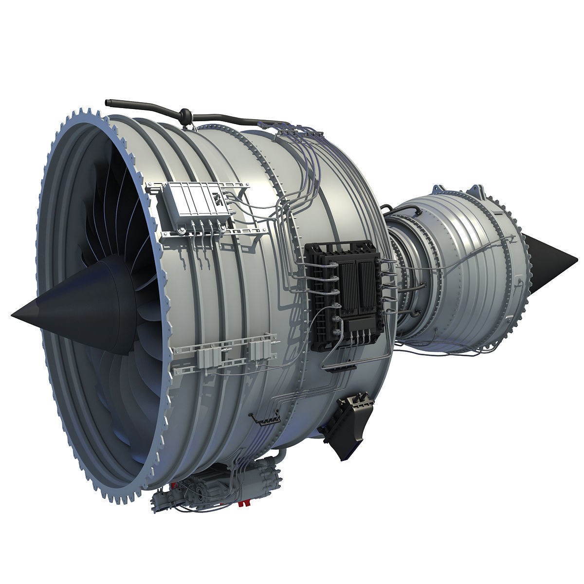 Turbofan Aircraft Engines Collection 3D model_8