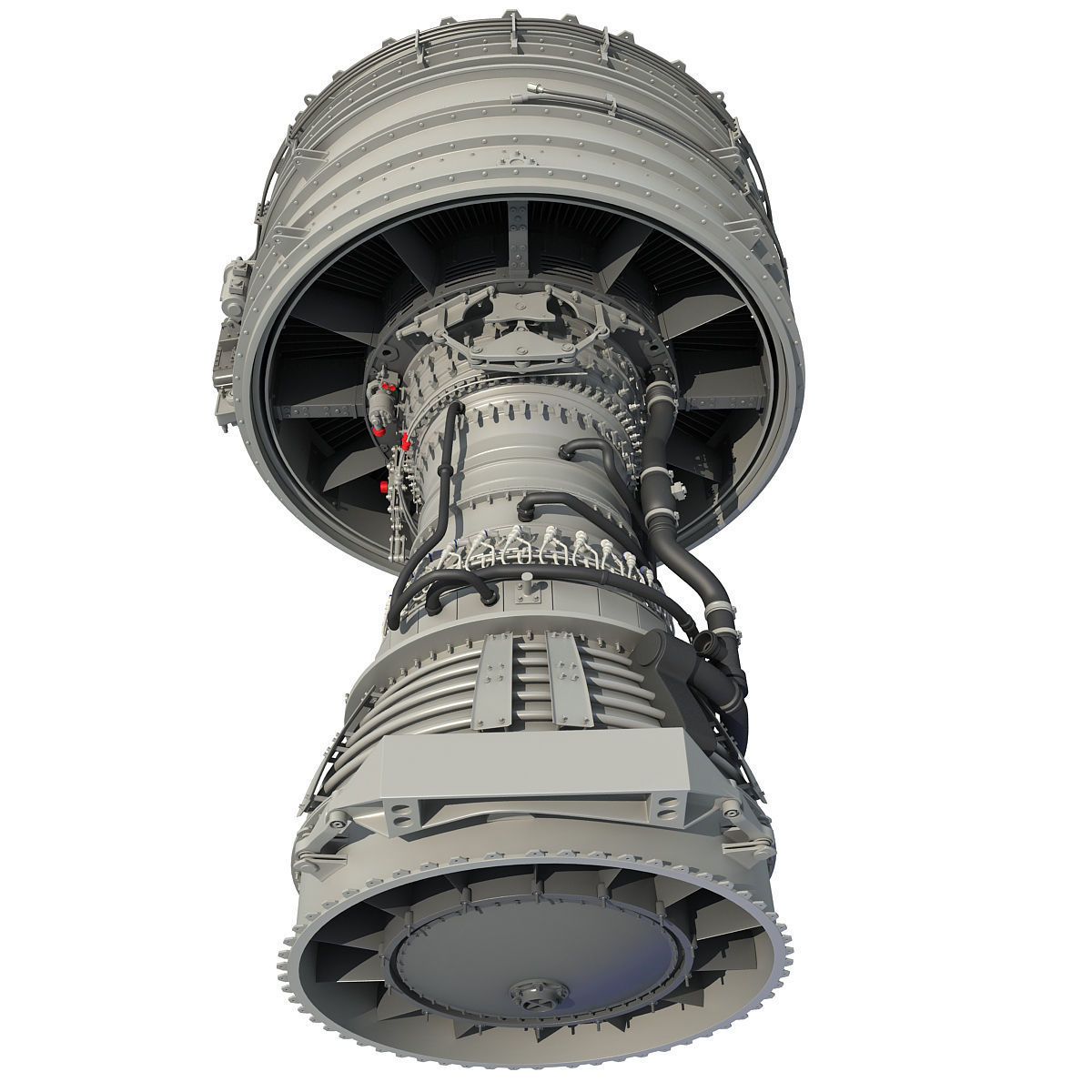 Turbofan Aircraft Engines Collection 3D model_12