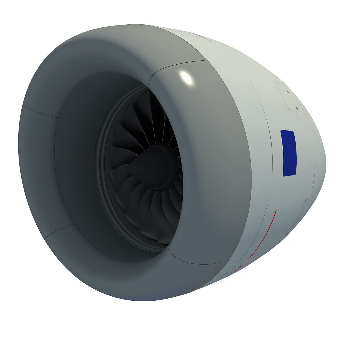 Turbofan Aircraft Engines Collection 3D model_14
