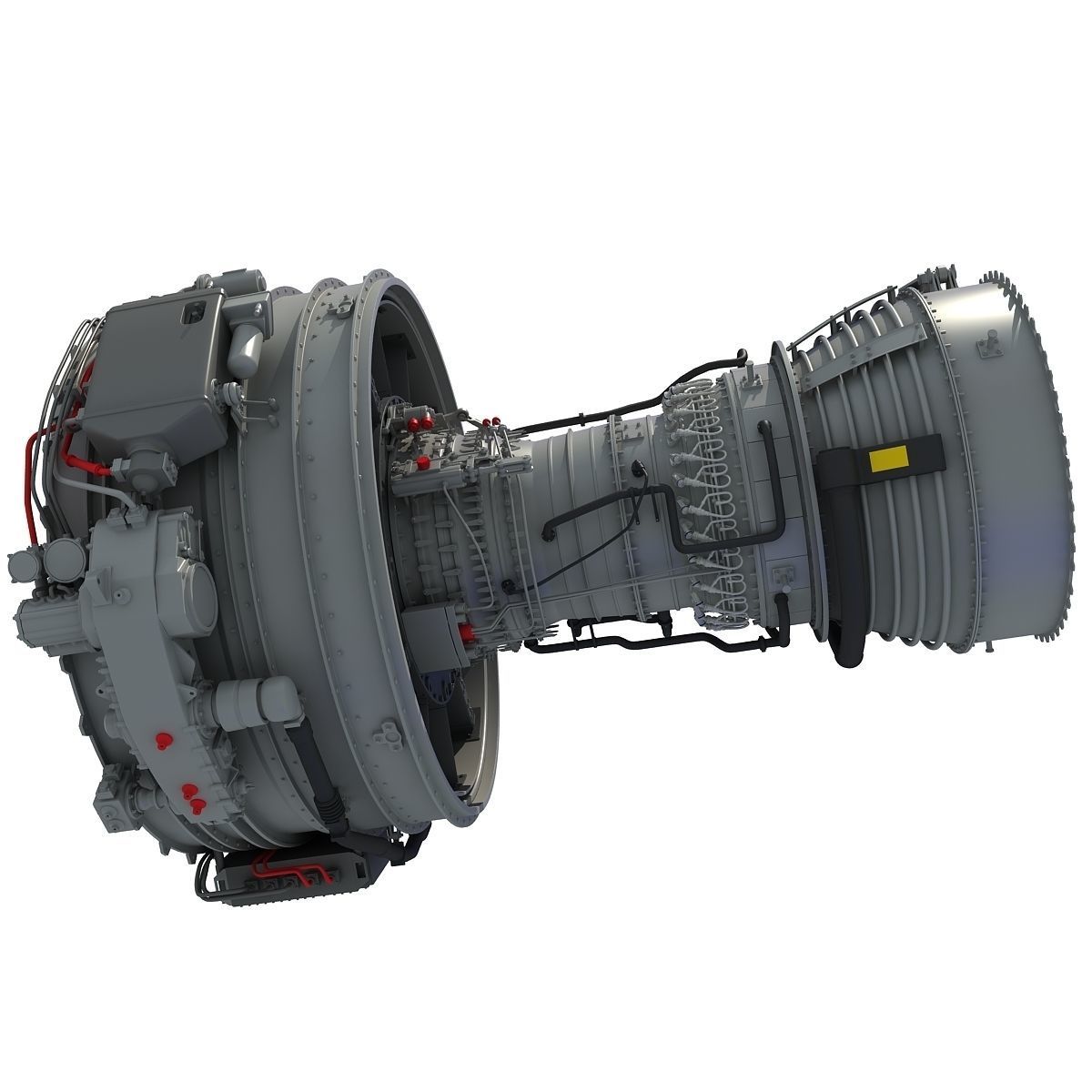 Turbofan Aircraft Engines Collection 3D model_36