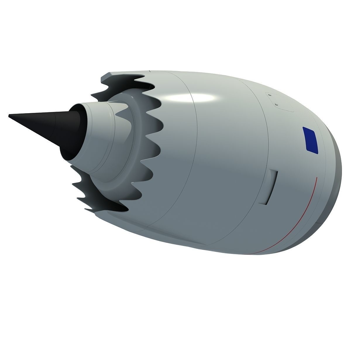 Turbofan Aircraft Engines Collection 3D model_22