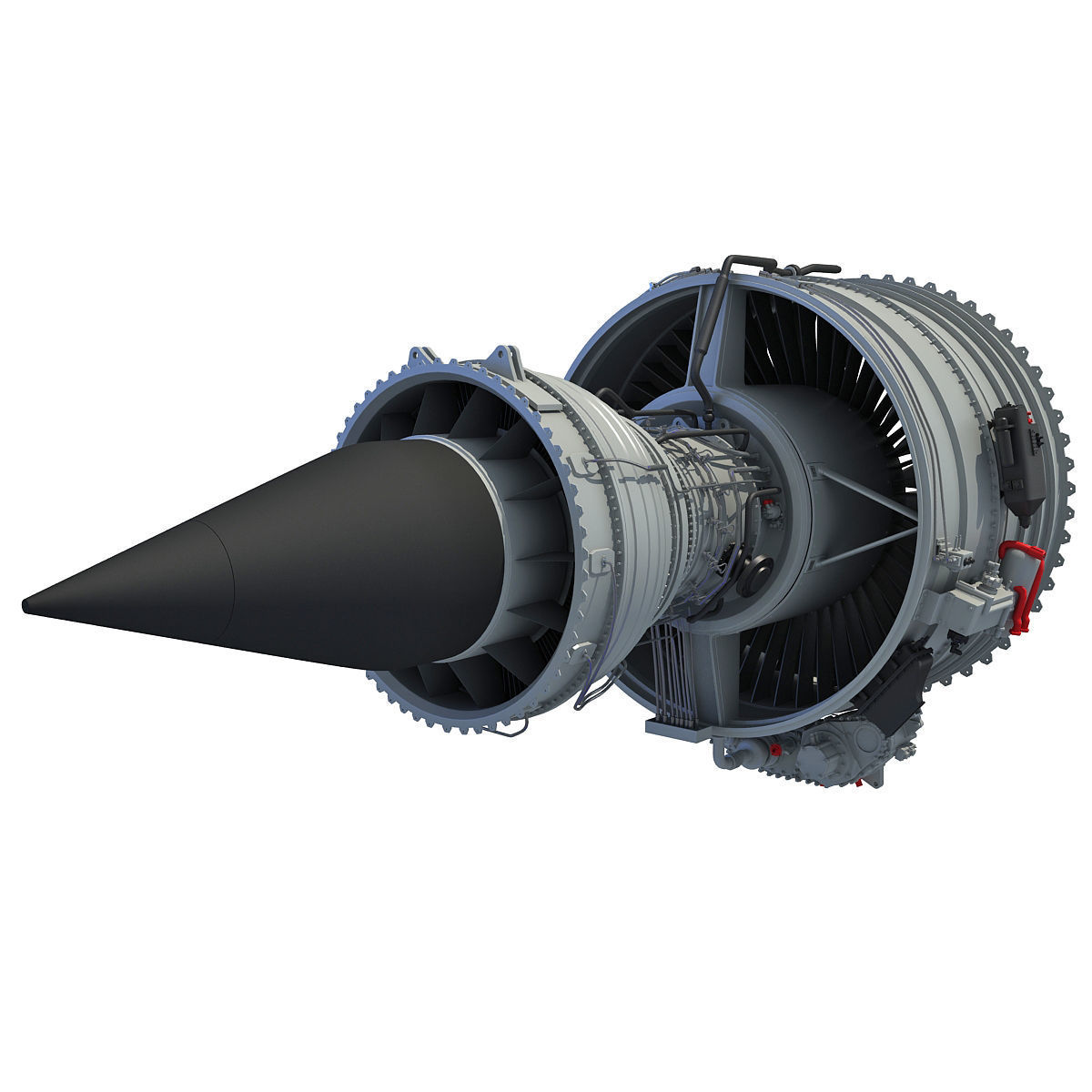Turbofan Aircraft Engines Collection 3D model_5