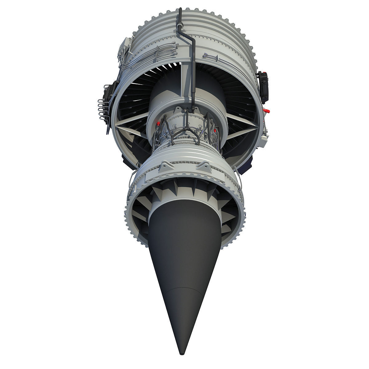 Turbofan Aircraft Engines Collection 3D model_41