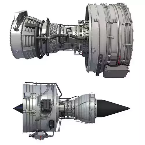 Turbofan Aircraft Engines Collection 3D model