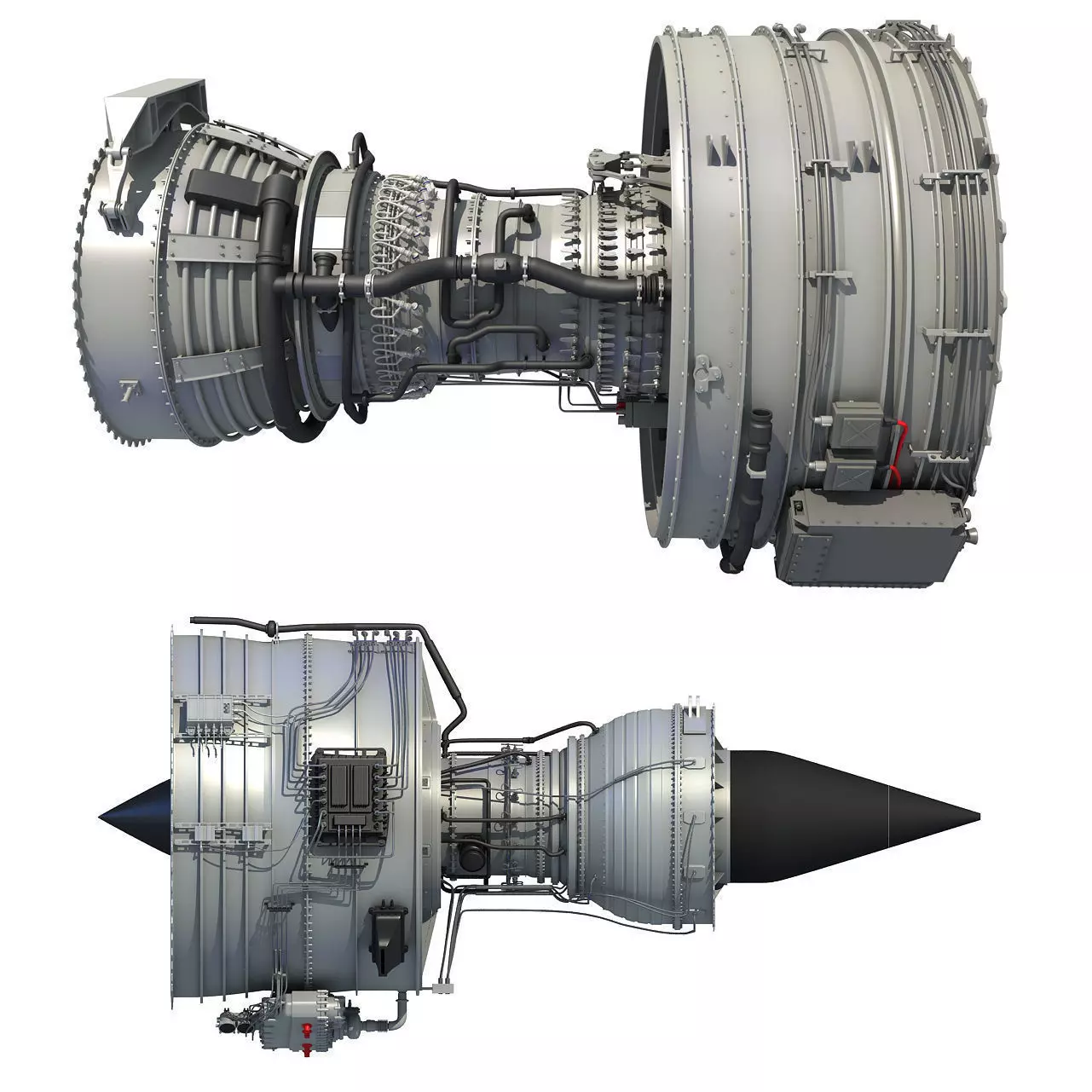 Turbofan Aircraft Engines Collection 3D model_0