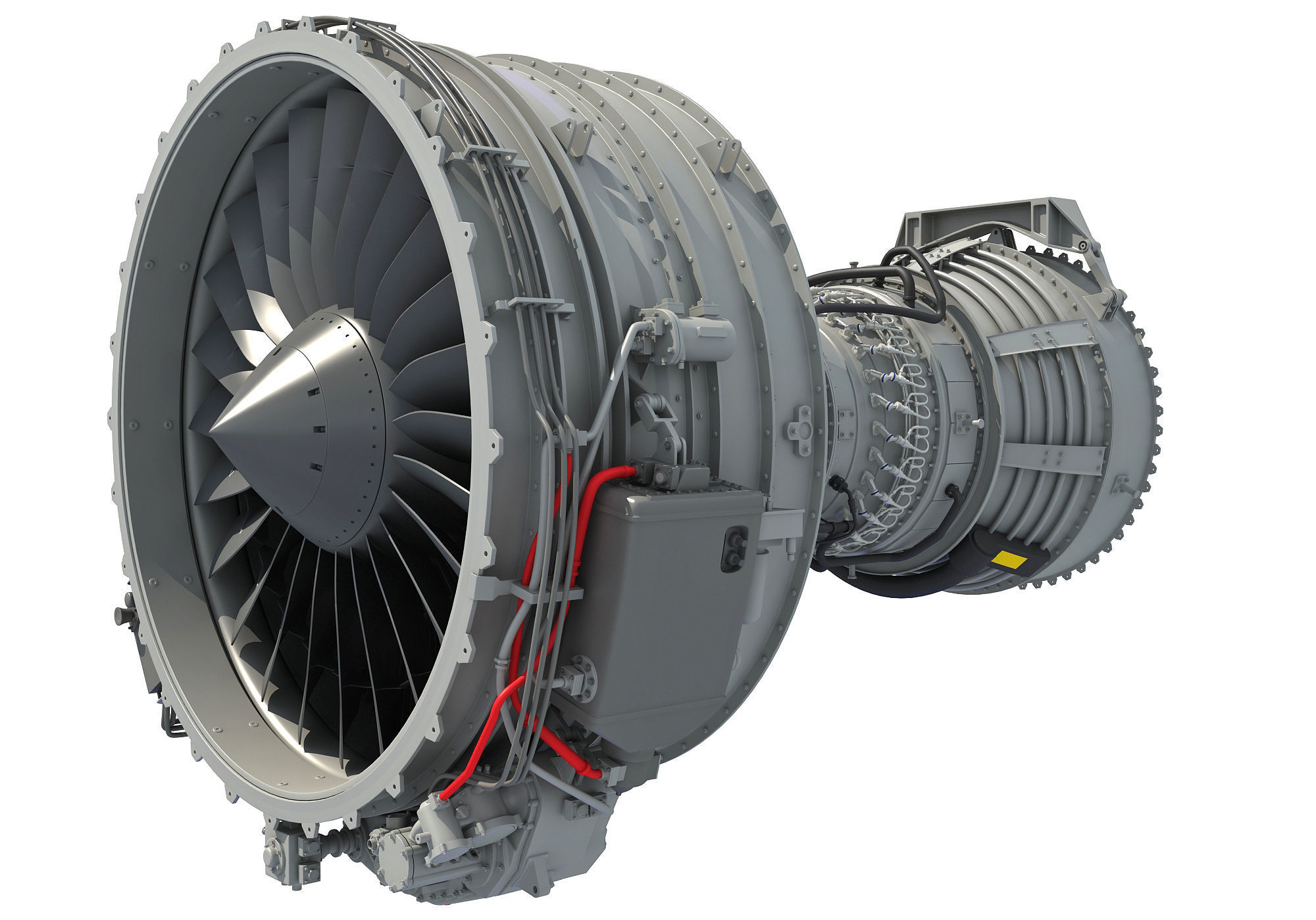 Turbofan Aircraft Engines Collection 3D model_1