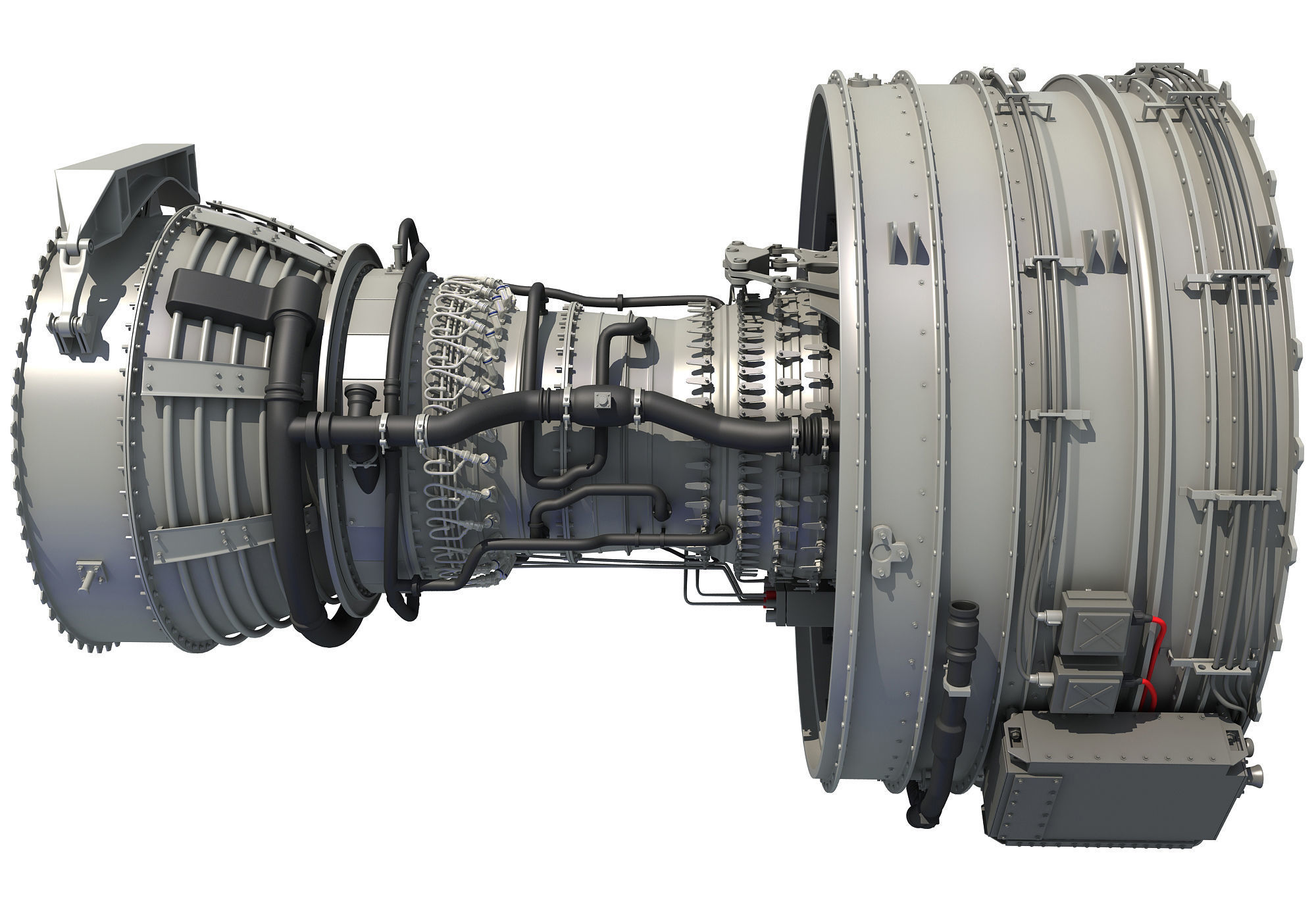 Turbofan Aircraft Engines Collection 3D model_18