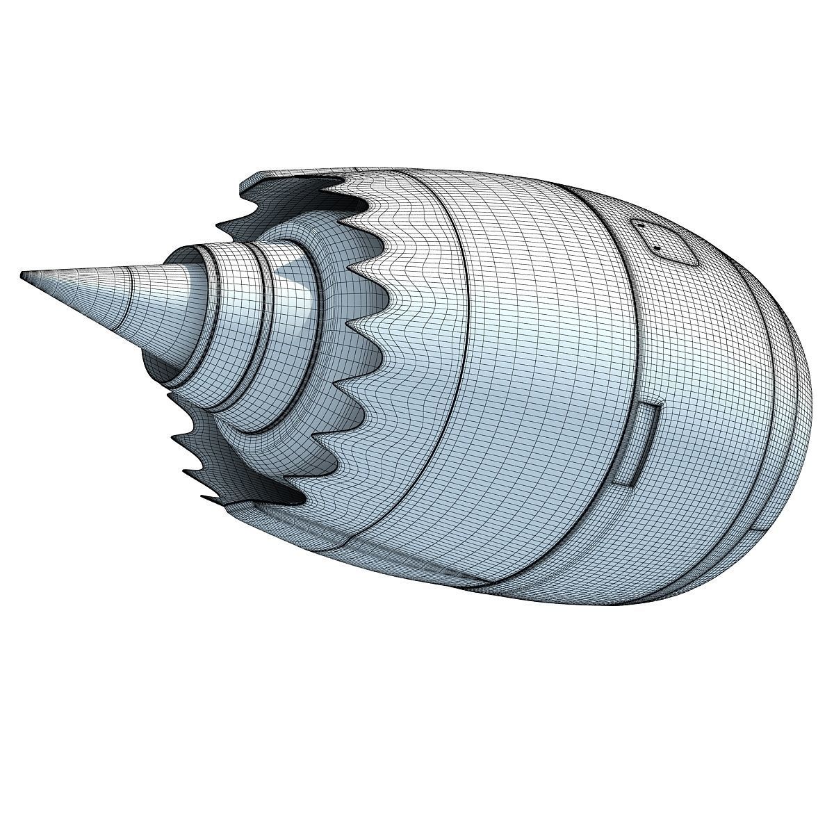 Turbofan Aircraft Engines Collection 3D model_25