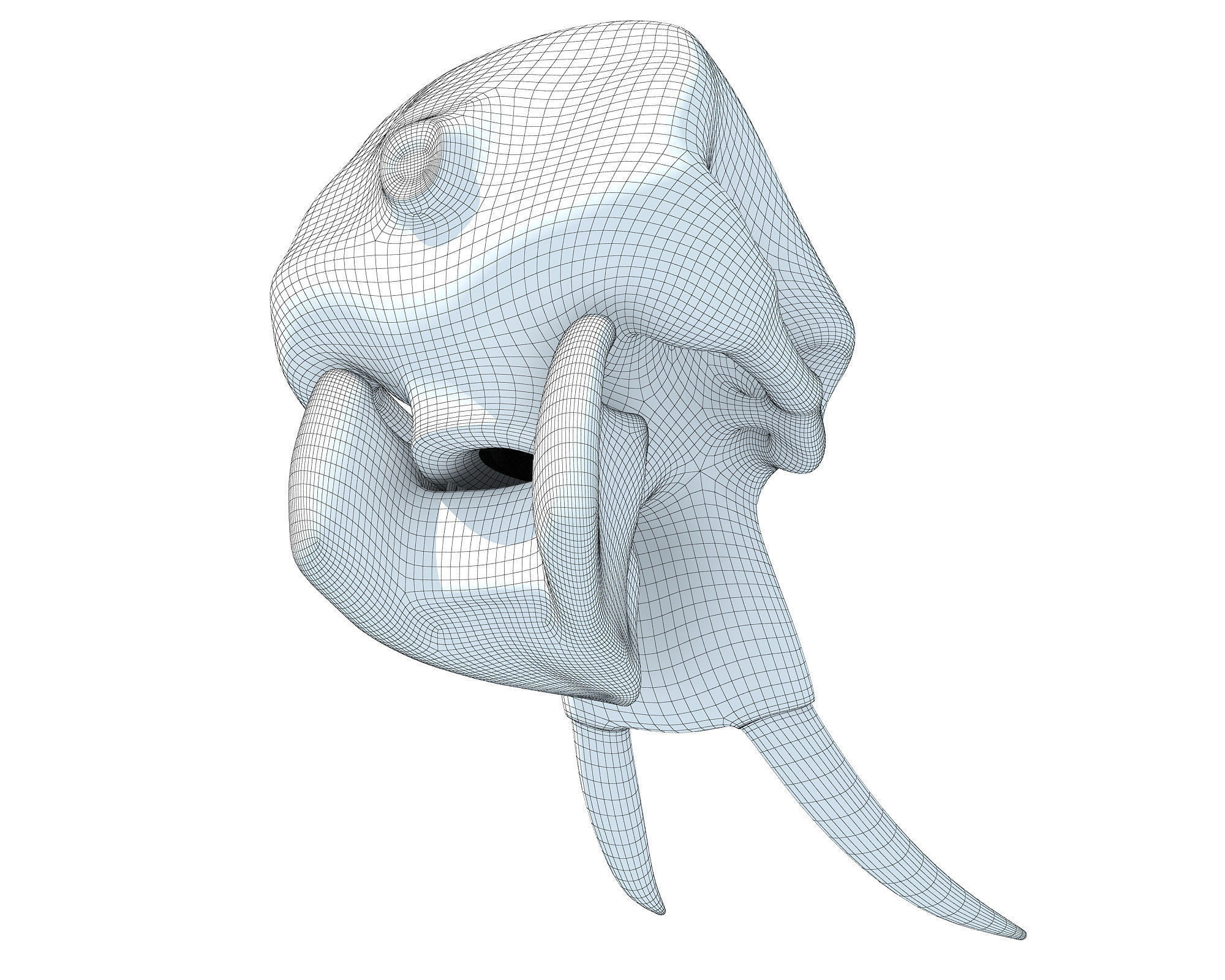 Printable Elephant Skull 3D model_8