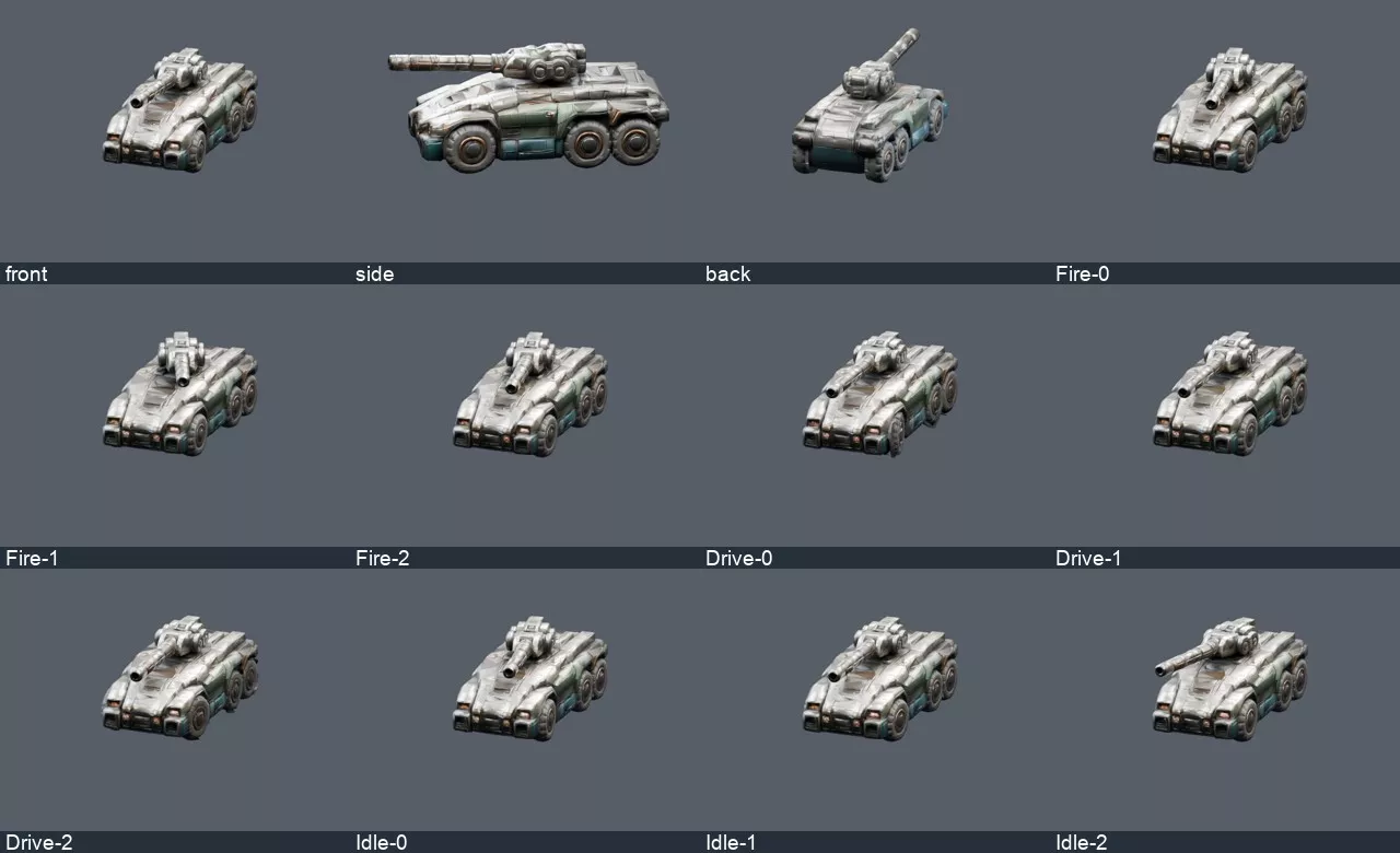 Teal Steel Animated Mecha and Vehicles 3D model