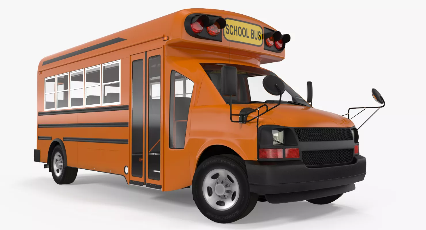 Small School Bus 3D model