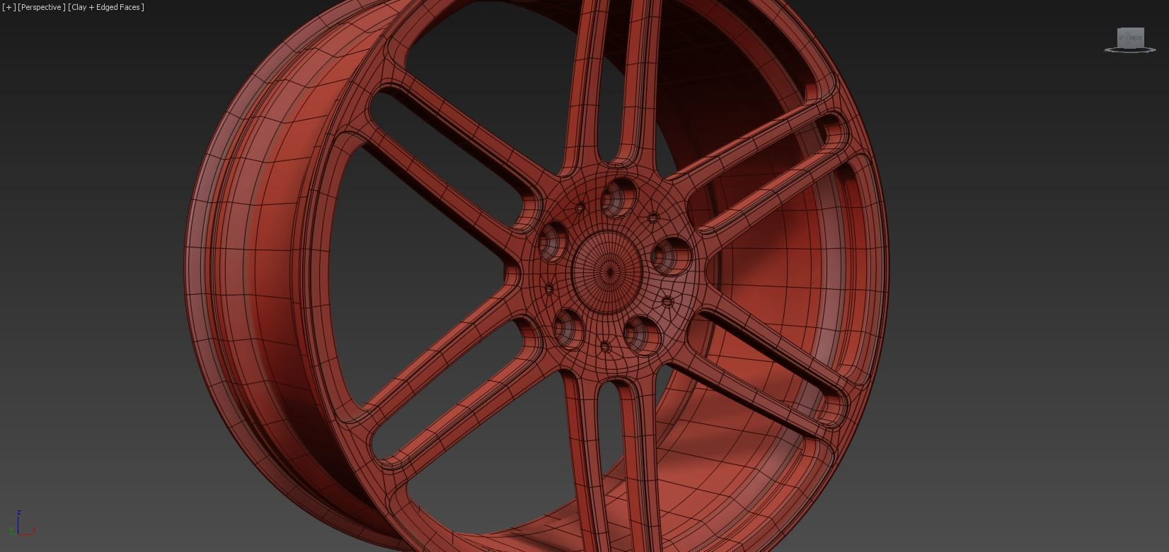 Manhart Performance Wheel 3D model_5