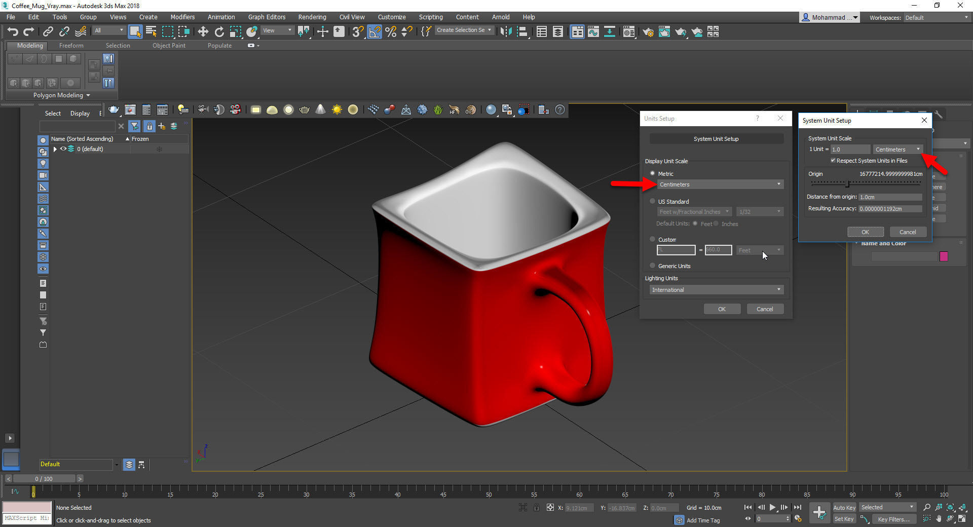 Coffee Mug Low-poly 3D model_5
