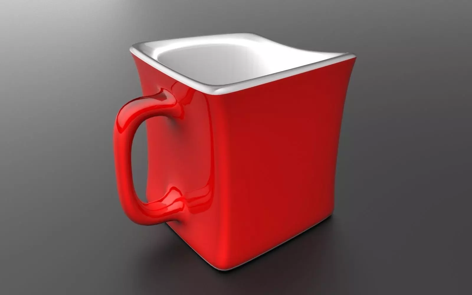 Coffee Mug Low-poly 3D model_0