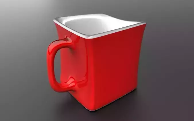Coffee Mug Low-poly 3D model