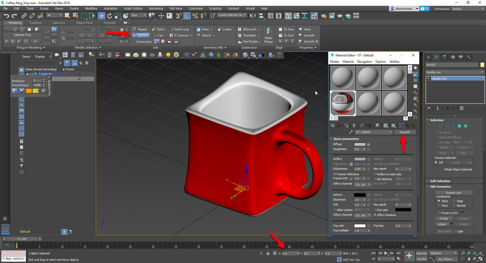 Coffee Mug Low-poly 3D model_3