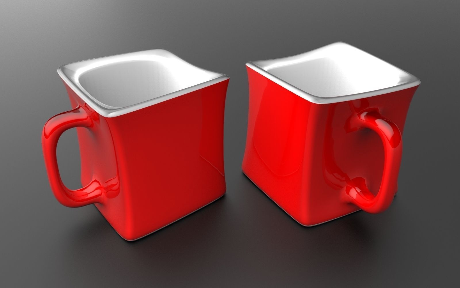 Coffee Mug Low-poly 3D model_1
