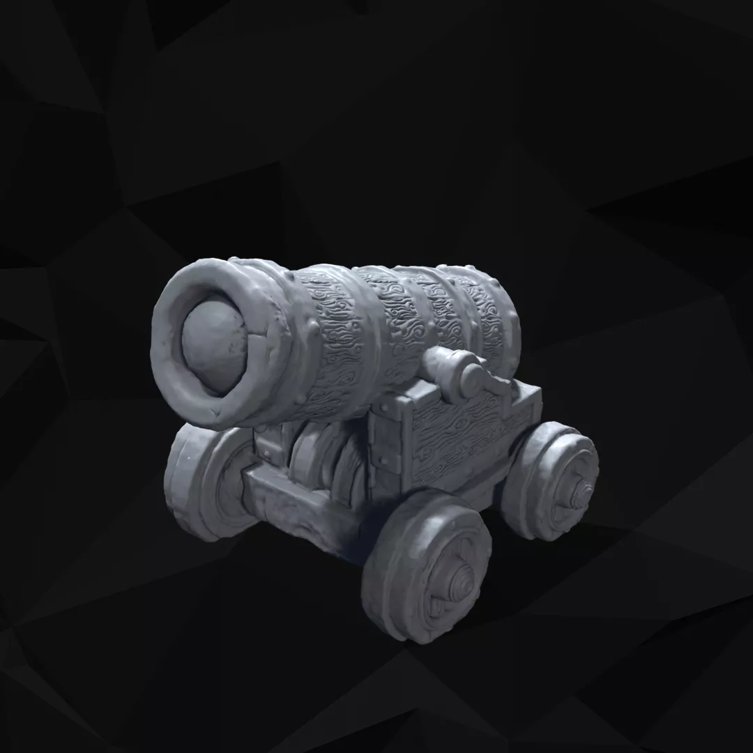 Siege Gun Tabletop Scenery 3D print model