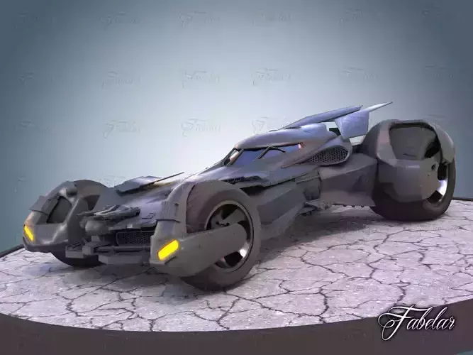 Bat vehicle 01 Low-poly 3D model