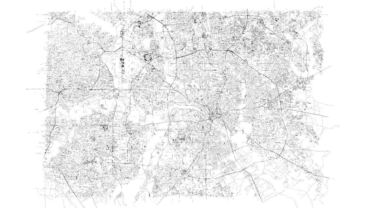 Dallas Road Network and Streets 3D model_8