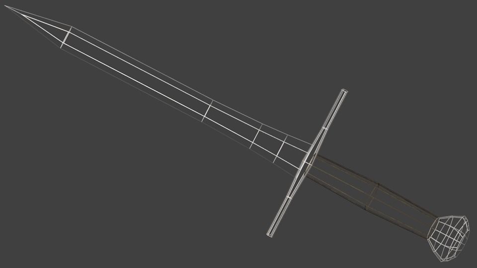 Simple Dagger Modle Basic dagger free 3D model | CGTrader