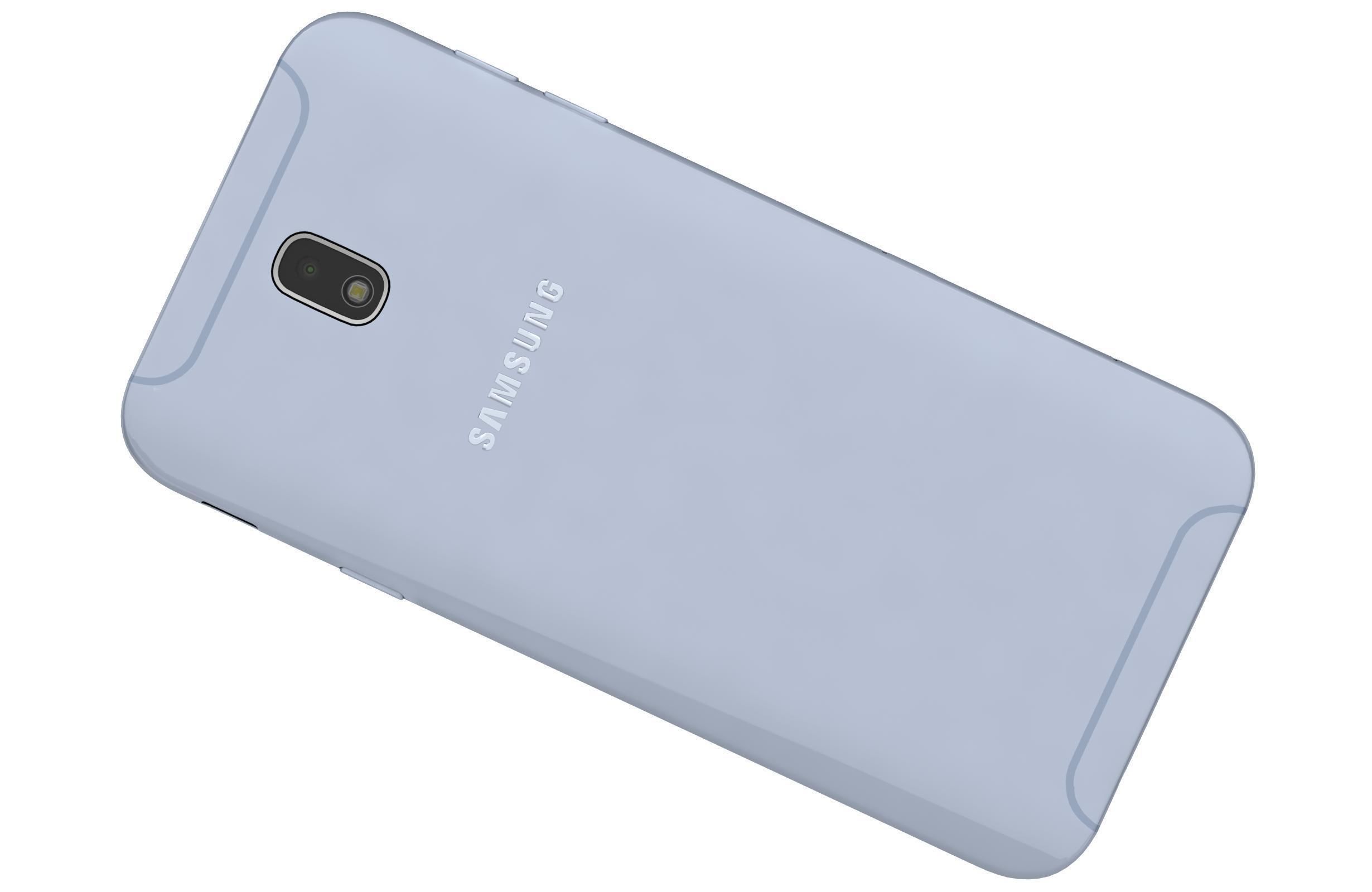 Samsung Galaxy J7 2017 Blue 3D model_3