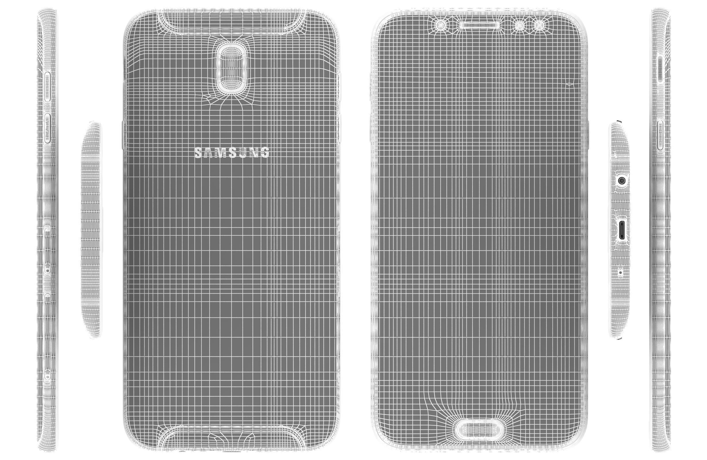 Samsung Galaxy J7 2017 Blue 3D model_18