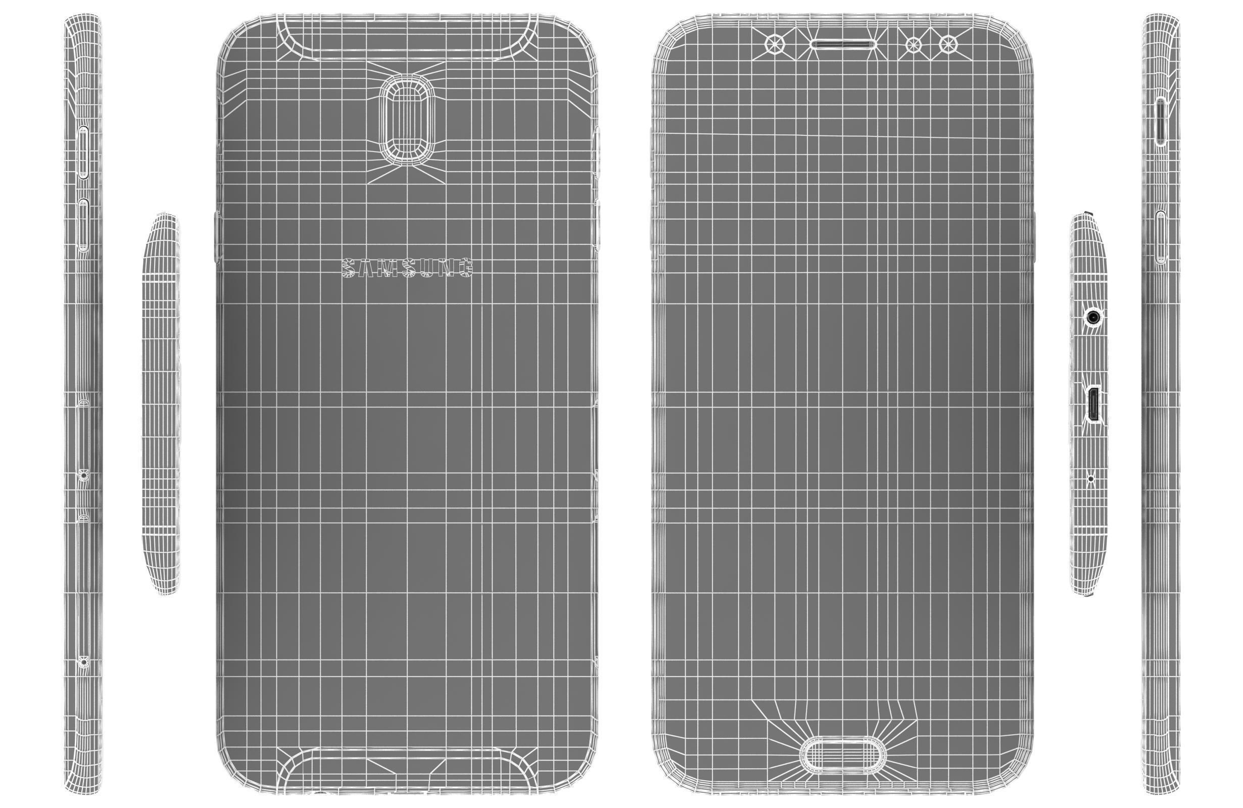 Samsung Galaxy J7 2017 Blue 3D model_10